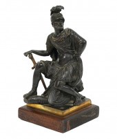 BRONZE ROMAN SOLDIER FIGUREBro