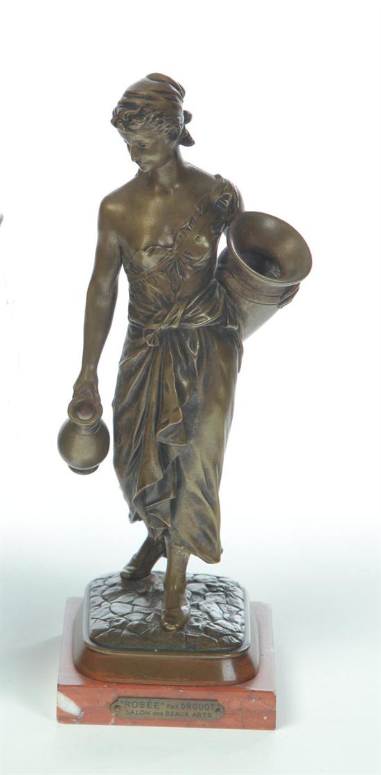 BRONZE ROSEE AFTER EDOUART DROUOT