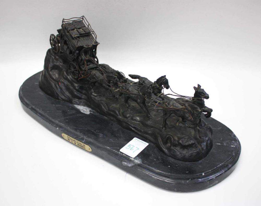 BRONZE SCULPTURE AFTER CM RUSSELL