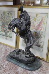 BRONZE SCULPTURE AFTER REMINGT