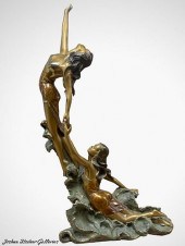BRONZE SCULPTURE, ANGELO BASSO