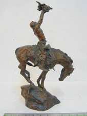 BRONZE SCULPTURE BY BUCK MCCAI