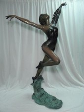 Bronze sculpture depicting a b