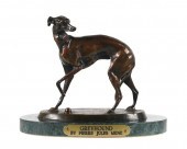 BRONZE SCULPTURE "GREYHOUND" B