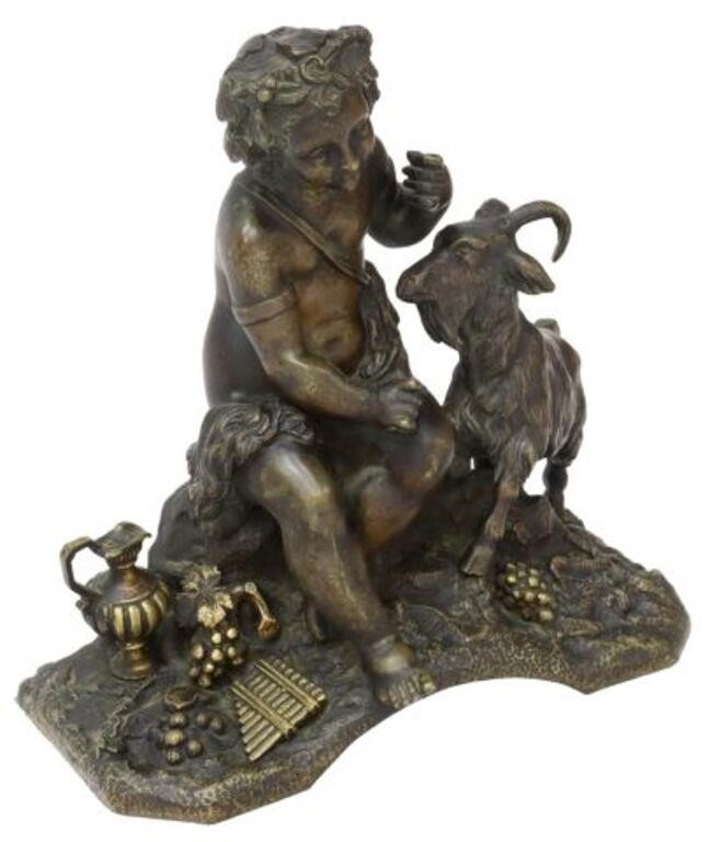 BRONZE SCULPTURE INFANT BACCHUS