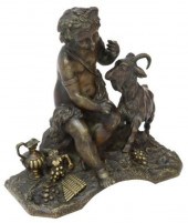 BRONZE SCULPTURE INFANT BACCHU