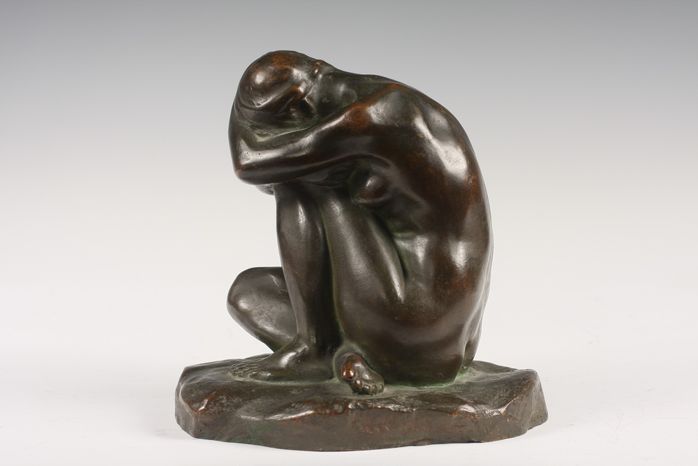 BRONZE SCULPTURE - 'l'Isolee' by