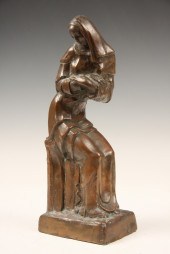 BRONZE SCULPTURE - Mourning Mo