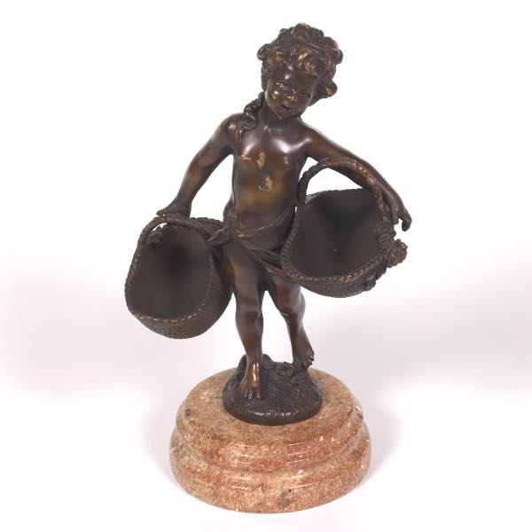 BRONZE SCULPTURE OF A CHILD