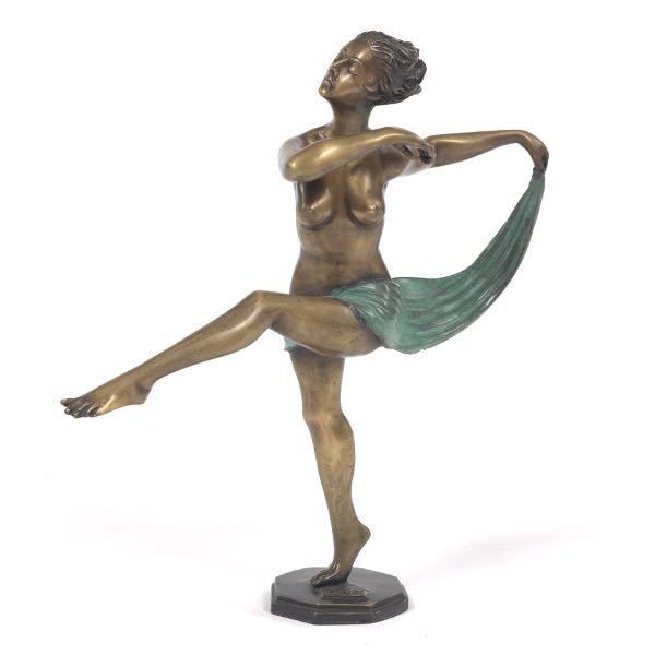 BRONZE SCULPTURE OF A DANCING