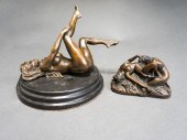 BRONZE SCULPTURE OF A NUDE WOM