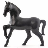BRONZE SCULPTURE OF A PRANCING