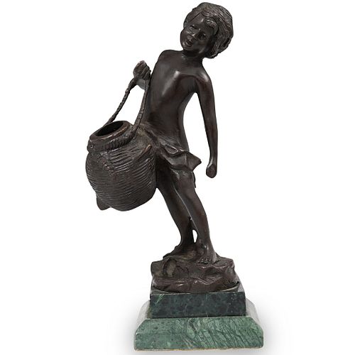 BRONZE SCULPTURE OF A YOUNG