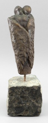 BRONZE SCULPTURE OF AN ANGEL'S