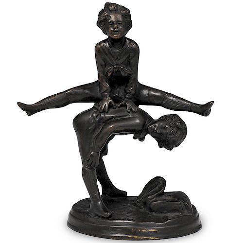 BRONZE SCULPTURE OF CHILDREN