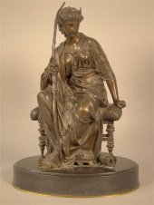 BRONZE SCULPTURE OF DIANA GODD