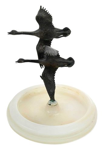 BRONZE SCULPTURE OF FLYING