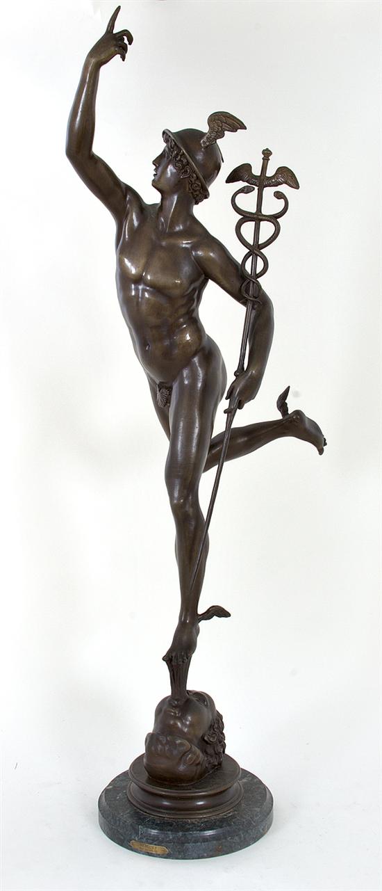 Bronze sculpture of Hermes (after