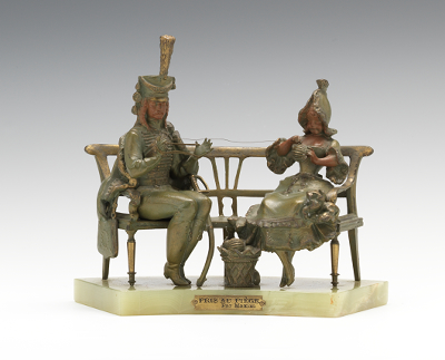 Bronze Sculpture of Man and Woman