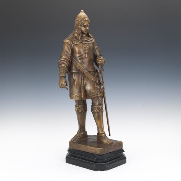 BRONZE SCULPTURE OF MEDIEVAL