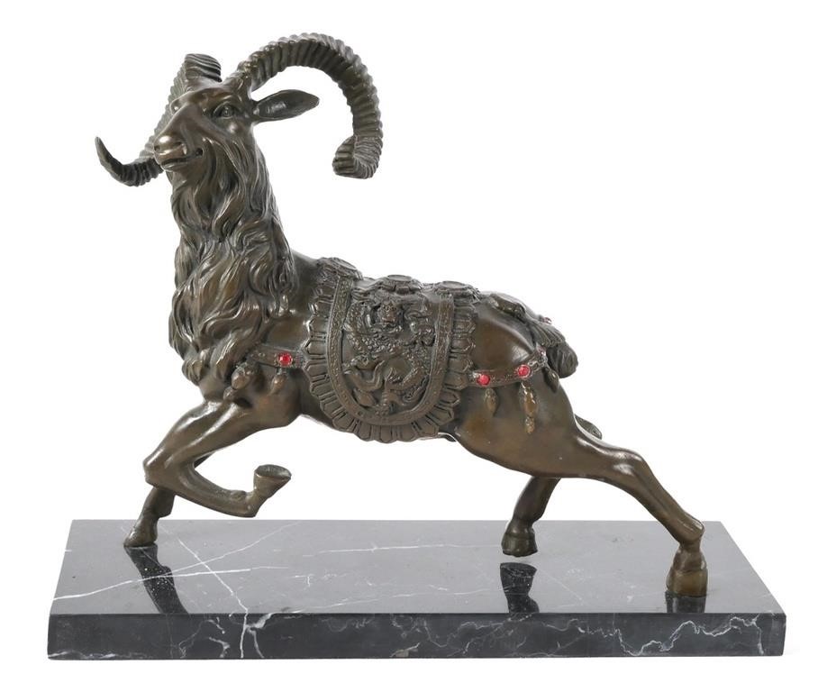 BRONZE SCULPTURE OF RAMBronze