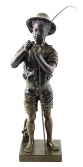 BRONZE SCULPTURE "PECHEUR" (FI