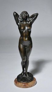 BRONZE SCULPTUREBronze female