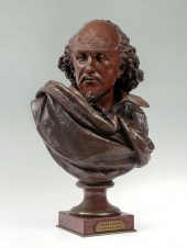 BRONZE SHAKESPEARE BY CARRIER-