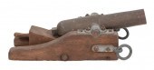 BRONZE SHIP'S CANNON DATED 183
