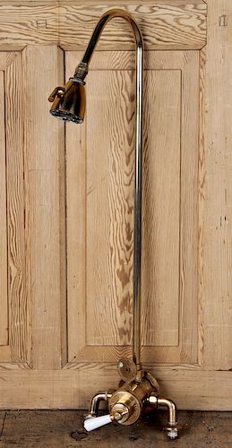 BRONZE SHOWER FIXTURE HAVING