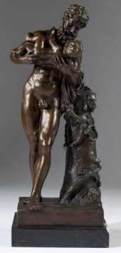 Bronze ''Silenus and the Young