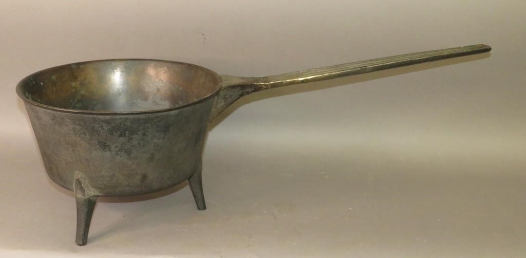 BRONZE SKILLETca. 1790-1820; long