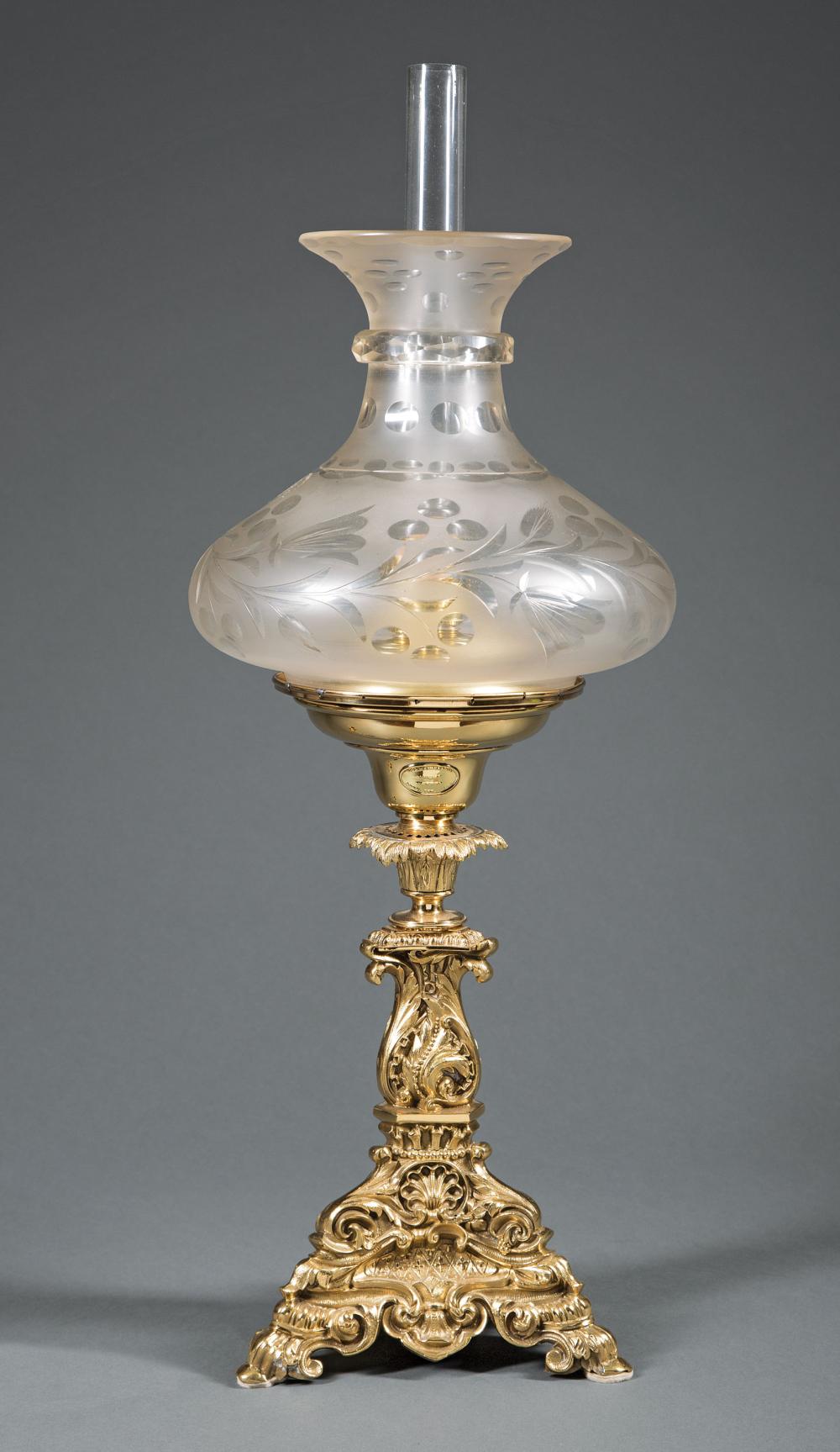 BRONZE SOLAR LAMP, CORNELIUS &