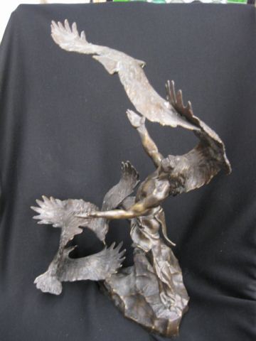 Bronze Statue ''Eagleman'' by