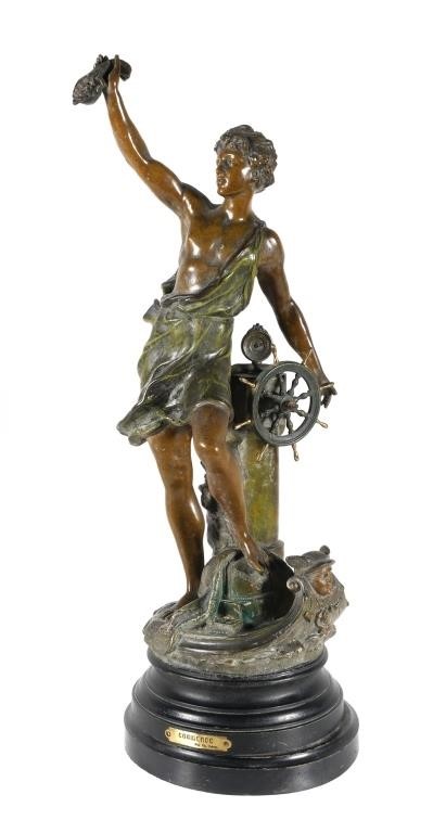 BRONZE STATUE, FIGURE OF
