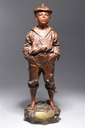 Bronze statue "Mousse Siffleur