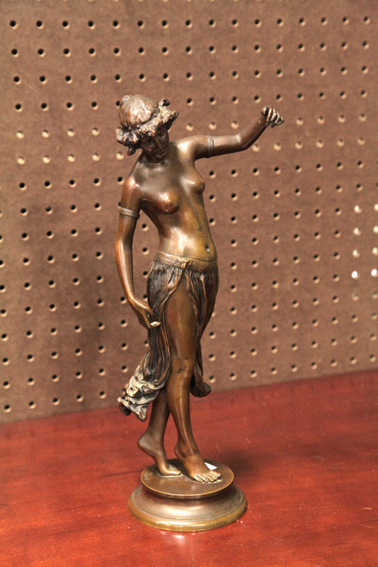 BRONZE STATUE OF A DANCER  AFTER