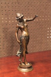BRONZE STATUE OF A DANCER  AFT