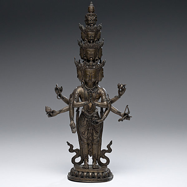 Bronze Statue of an Eleven-Headed