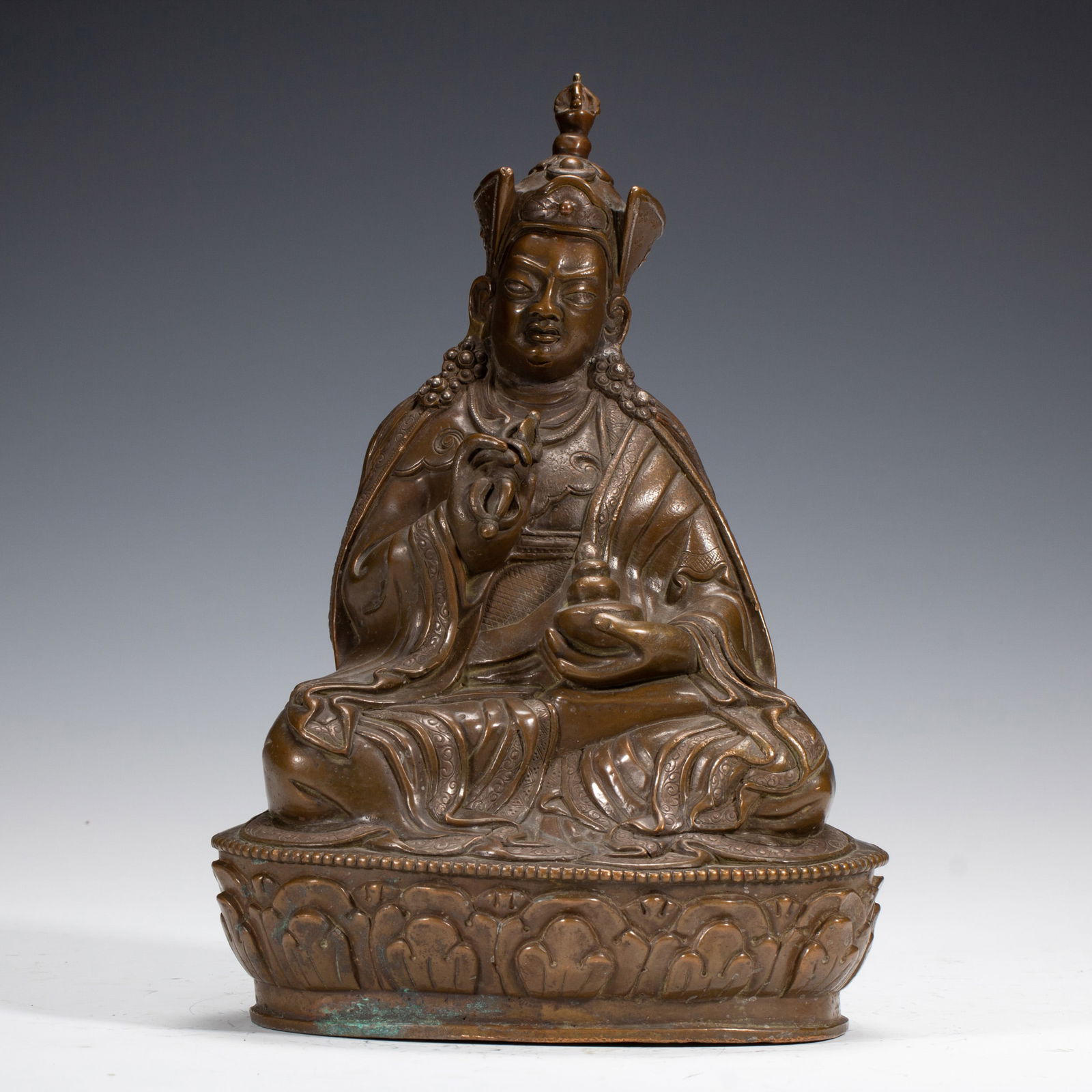 BRONZE STATUE OF PADMASAMBHAVA IN
