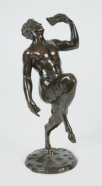 Bronze Statue of Satyr 20th century