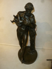 BRONZE STATUE OF SILENUS CARRY