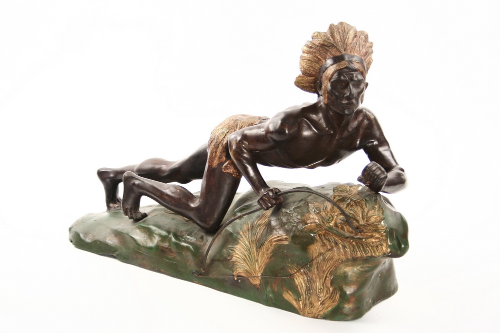 BRONZE STATUE - Painted