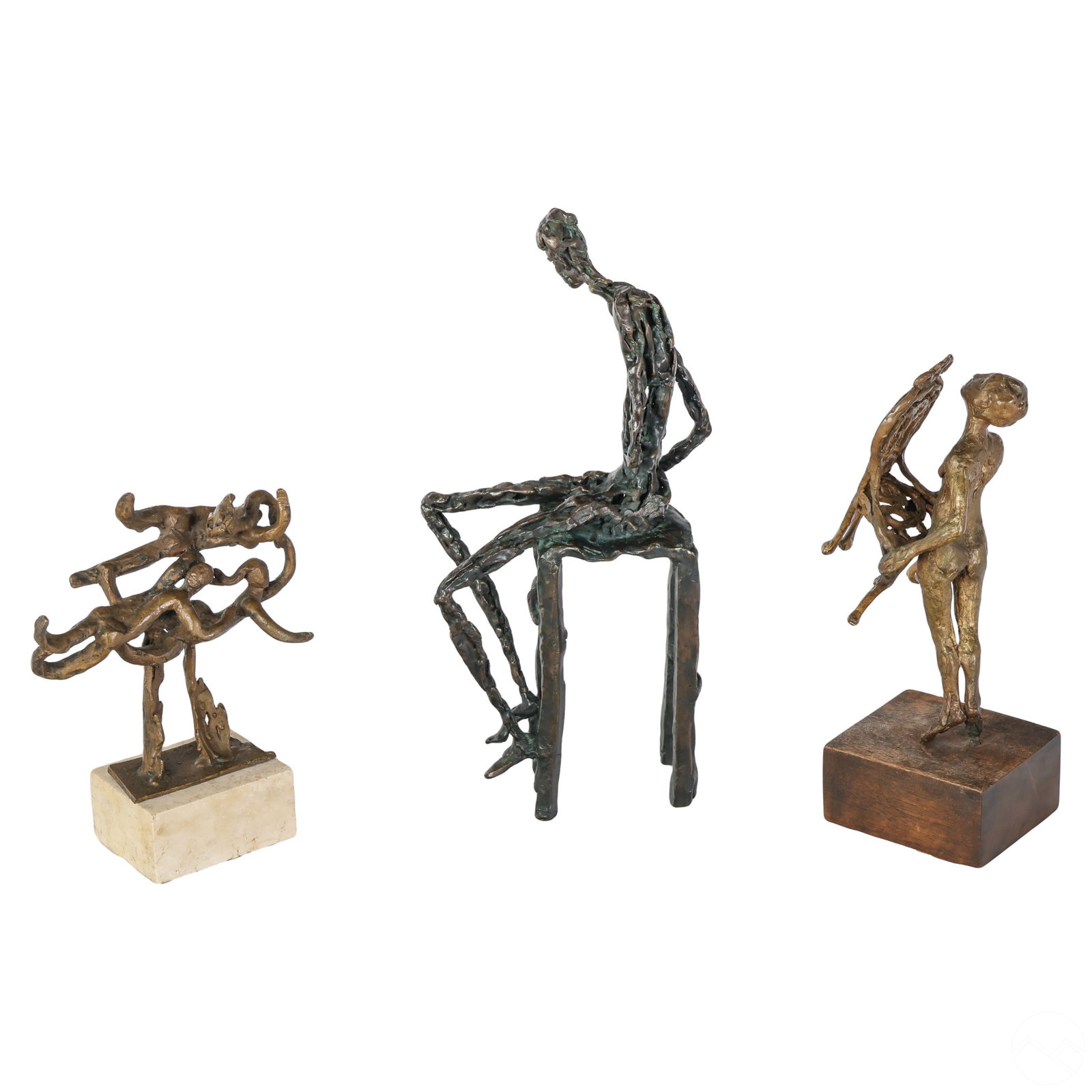 BRONZE STYLIZED FIGURAL