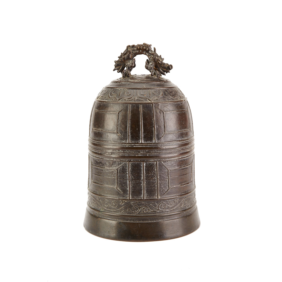 Bronze Temple Bell 19th Century  