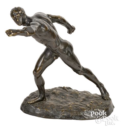 BRONZE THE BORGHESE GLADIATOR, LATE