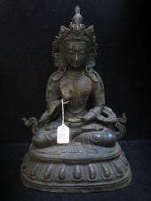 BRONZE TIBET TARA KWAN-YIN BUD