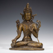 BRONZE TIBETAN BUDDHIST BODHIS