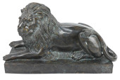 BRONZE TONE GUARDIAN RECLINING