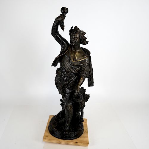 BRONZE TORCH BEARER SCULPTUREBronze